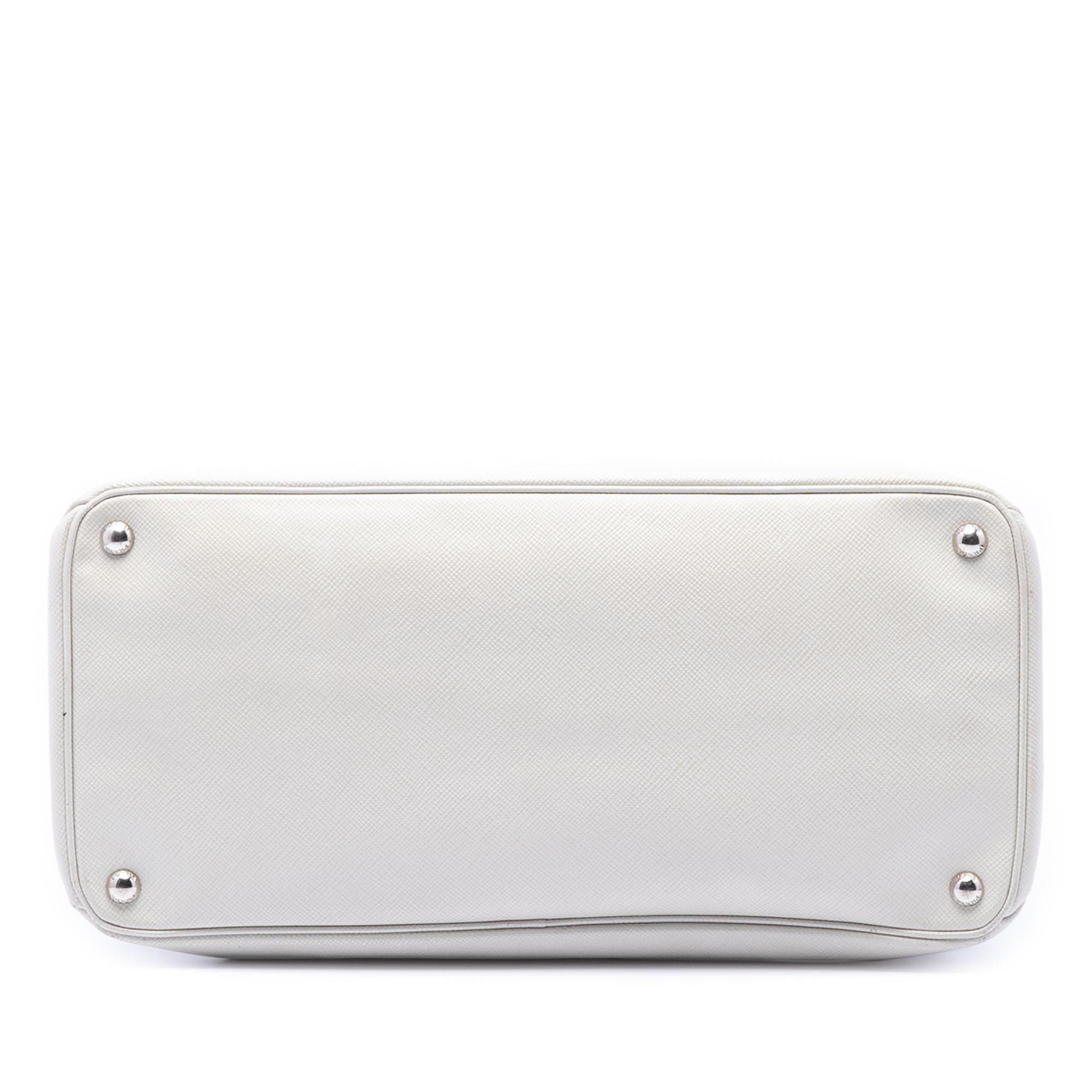 Prada Saffiano Cuir Turnlock Twin Satchel