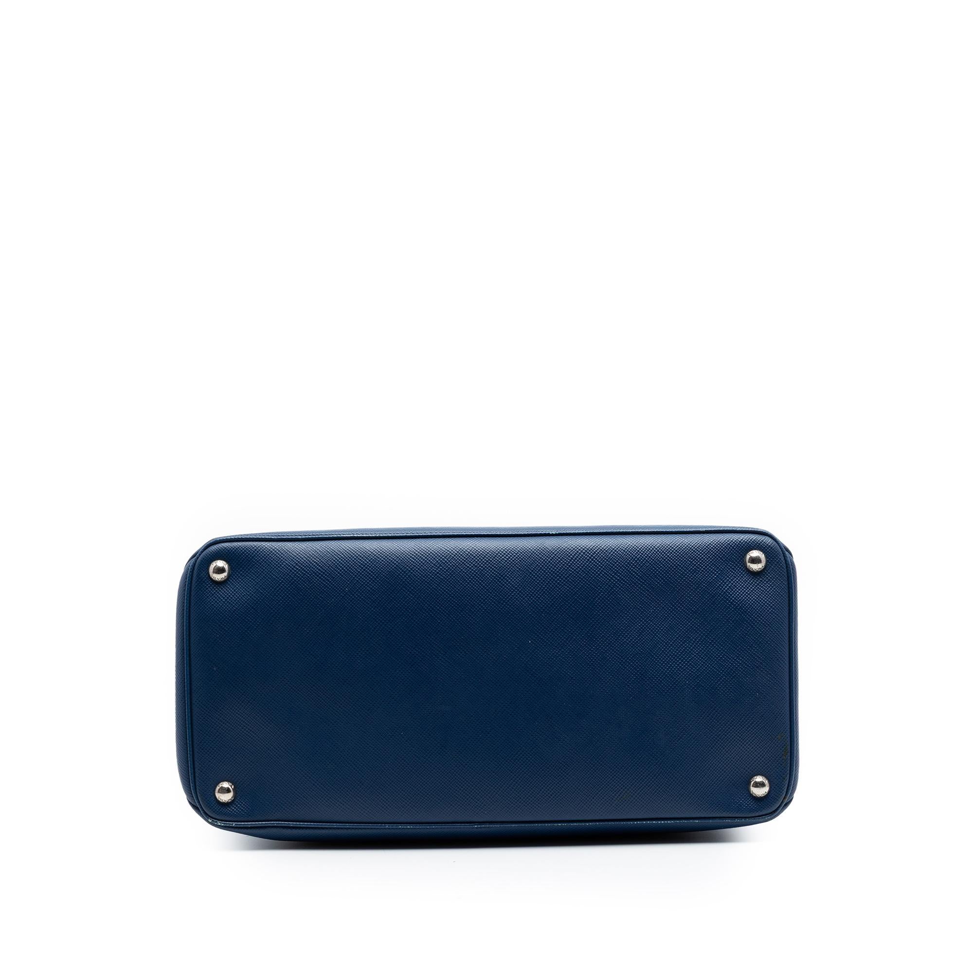 Prada Saffiano Cuir Turnlock Twin Satchel