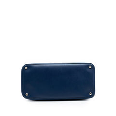 Prada Saffiano Cuir Turnlock Twin Satchel