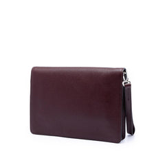 Prada Saffiano Double Lock Convertible Clutch