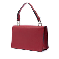 Prada Saffiano Double Turn Lock Top Handle Bag