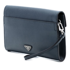 Prada Saffiano Envelope Pushlock Clutch