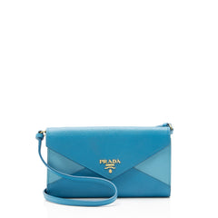 Prada Saffiano Envelope Wallet on Strap