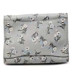 Prada Saffiano Floral Print Twin Pocket Satchel