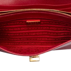 Prada Saffiano Heart Wallet On Chain