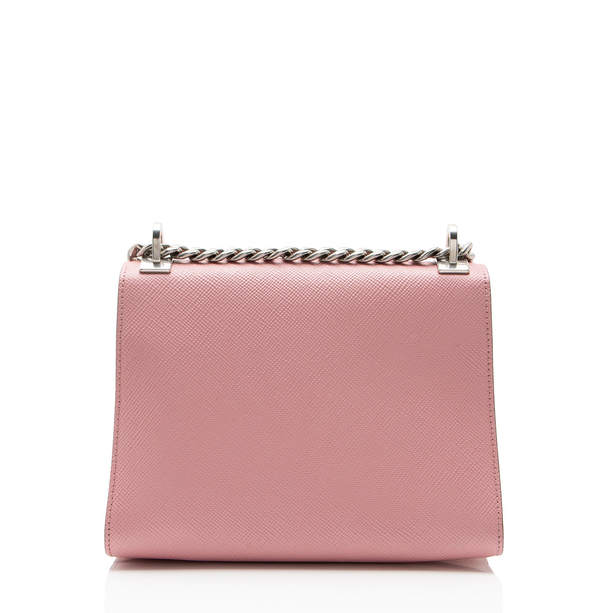 Prada Saffiano Leather Monochrome Chain Shoulder Bag