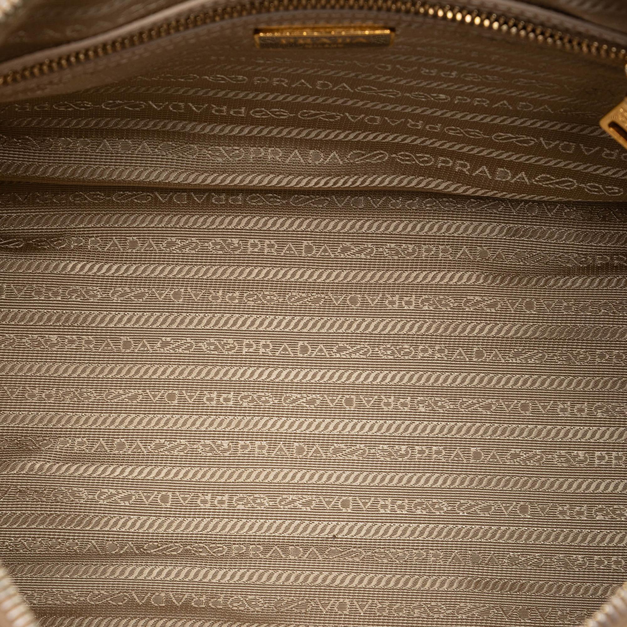 Prada Saffiano Lux Boston Bag