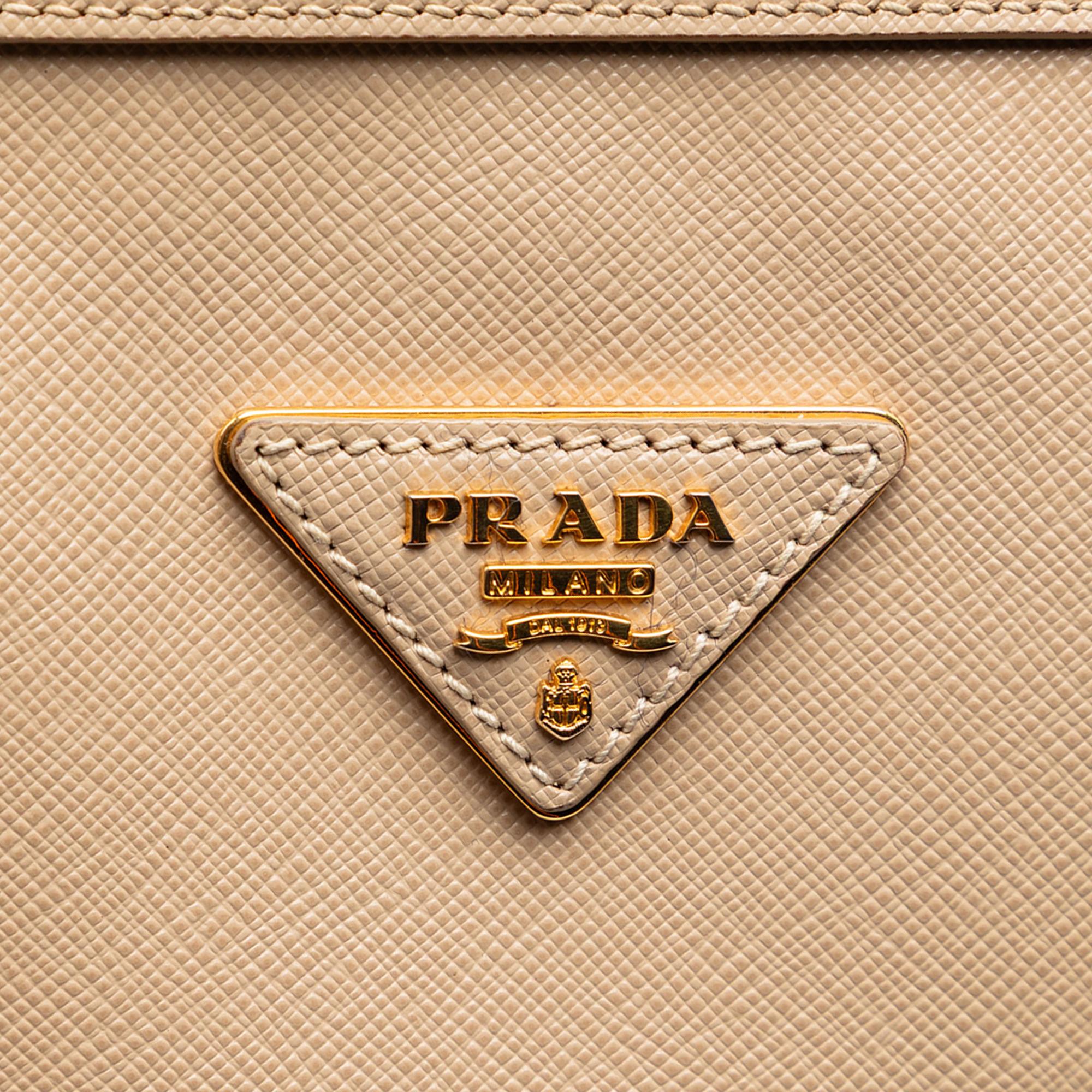 Prada Saffiano Lux Boston Bag