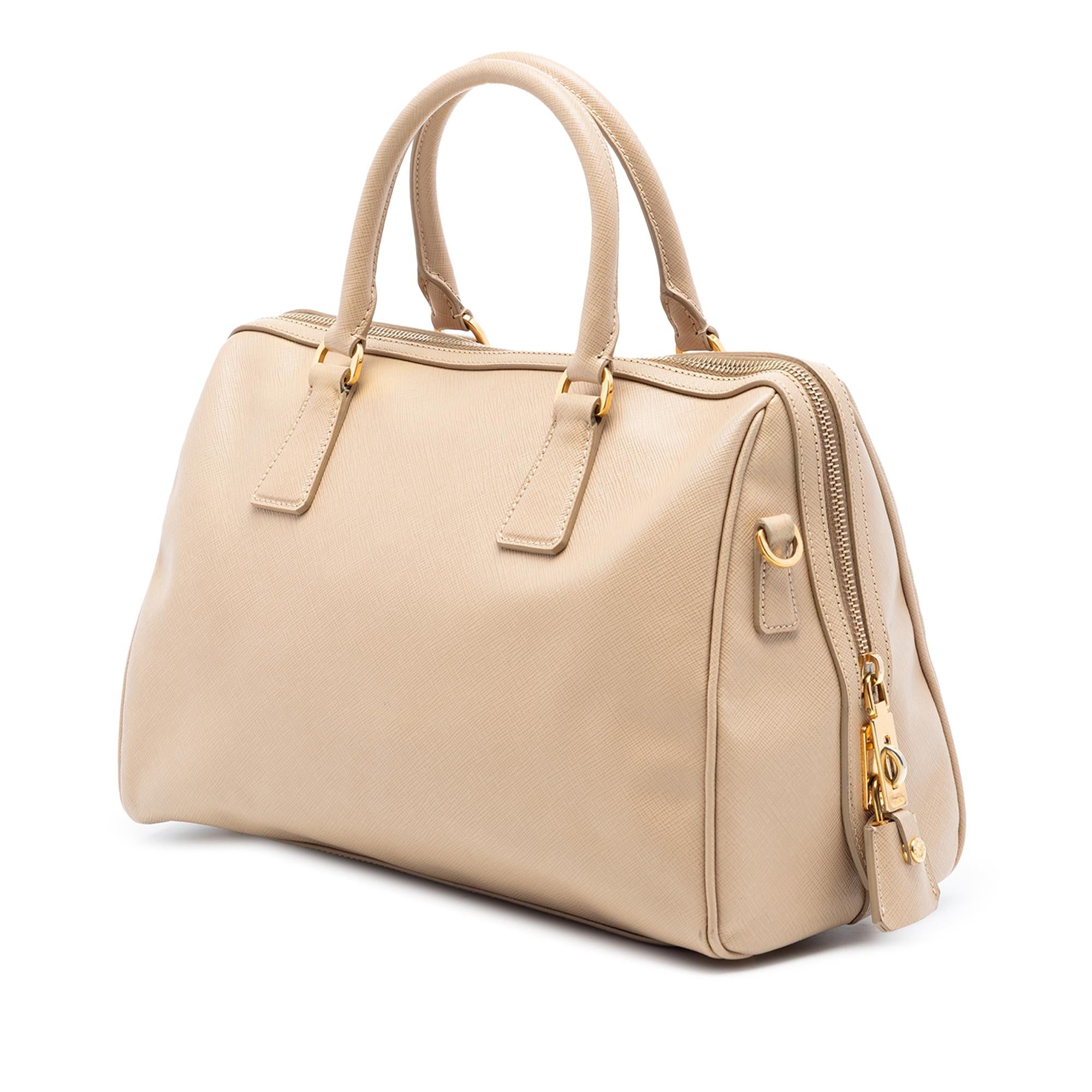 Prada Saffiano Lux Boston Bag