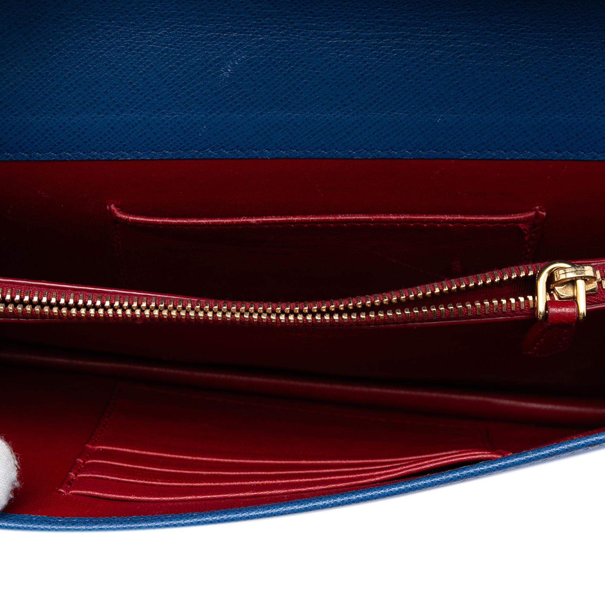 Prada Saffiano Lux Chain Crossbody