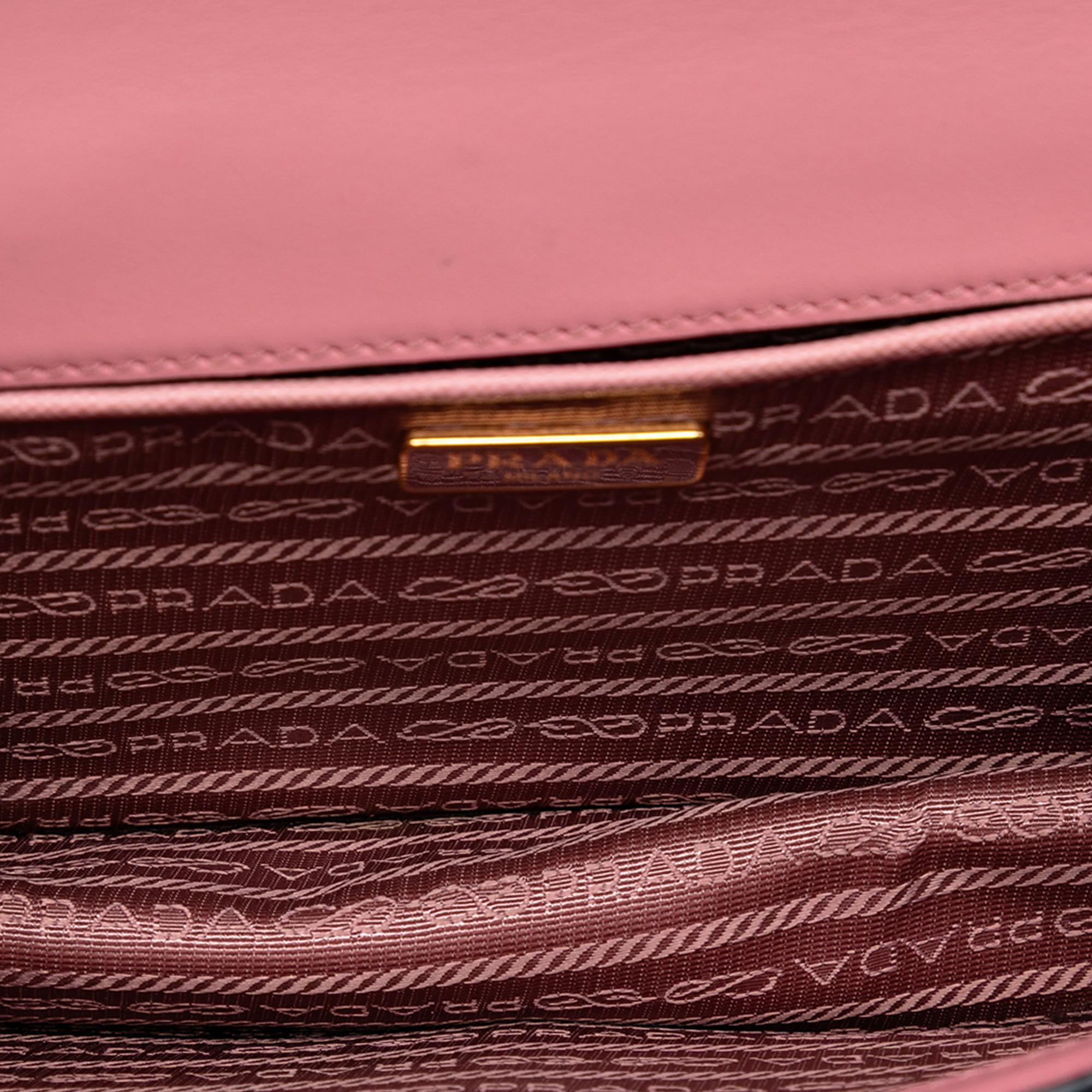 Prada Saffiano Lux Chain Crossbody