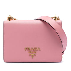 Prada Saffiano Lux Chain Crossbody