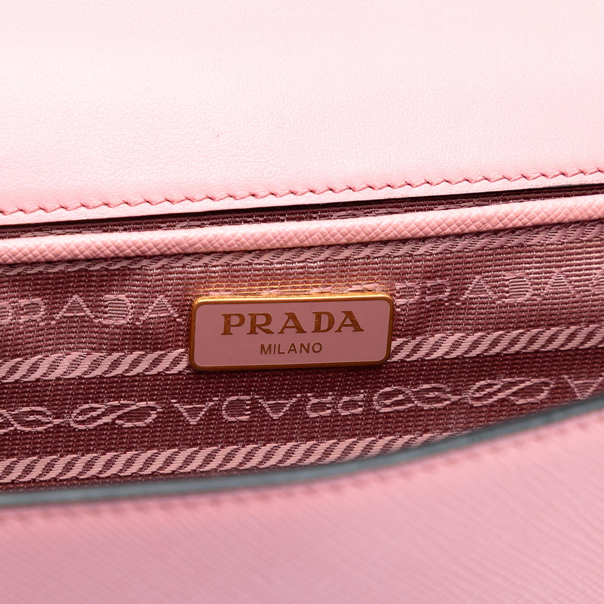 Prada Saffiano Lux Chain Crossbody