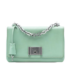 Prada Saffiano Lux Chain Lock Flap