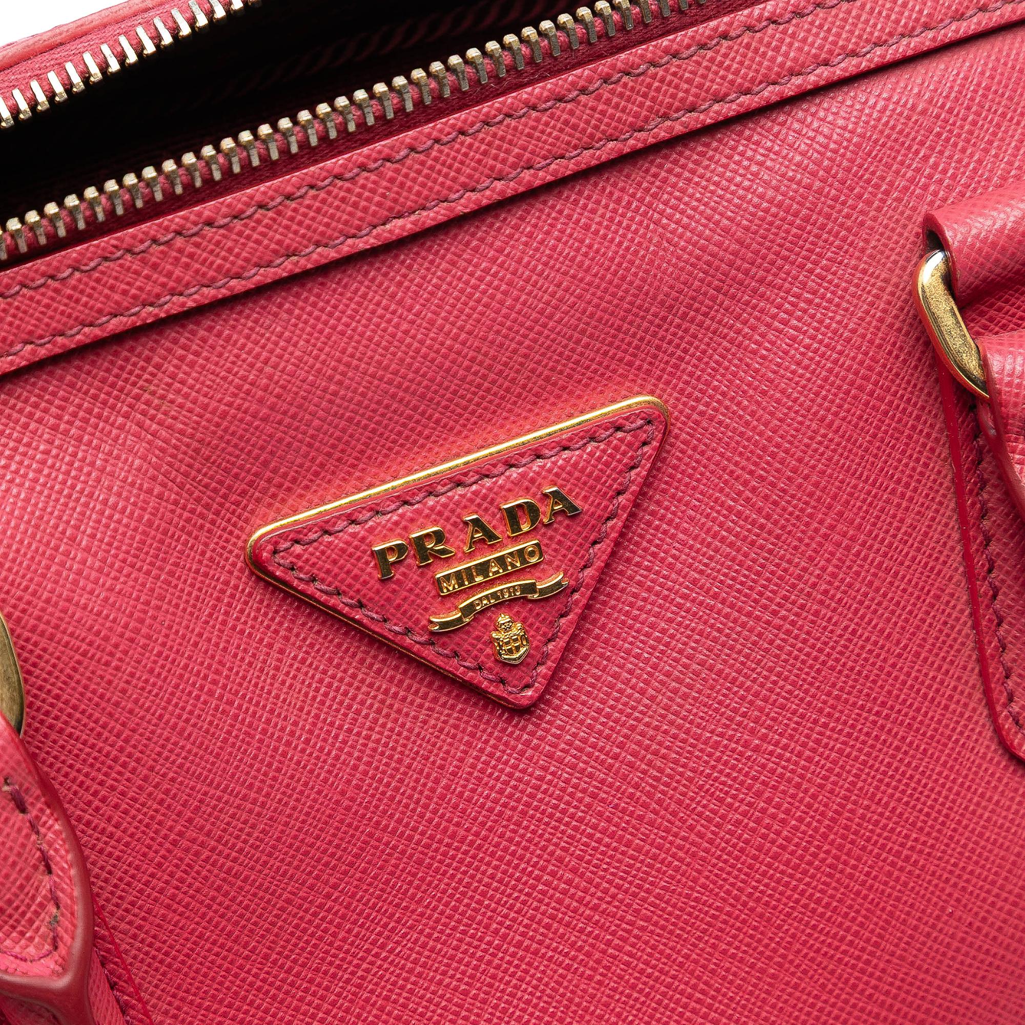 Prada Saffiano Lux Convertible Bowler Bag