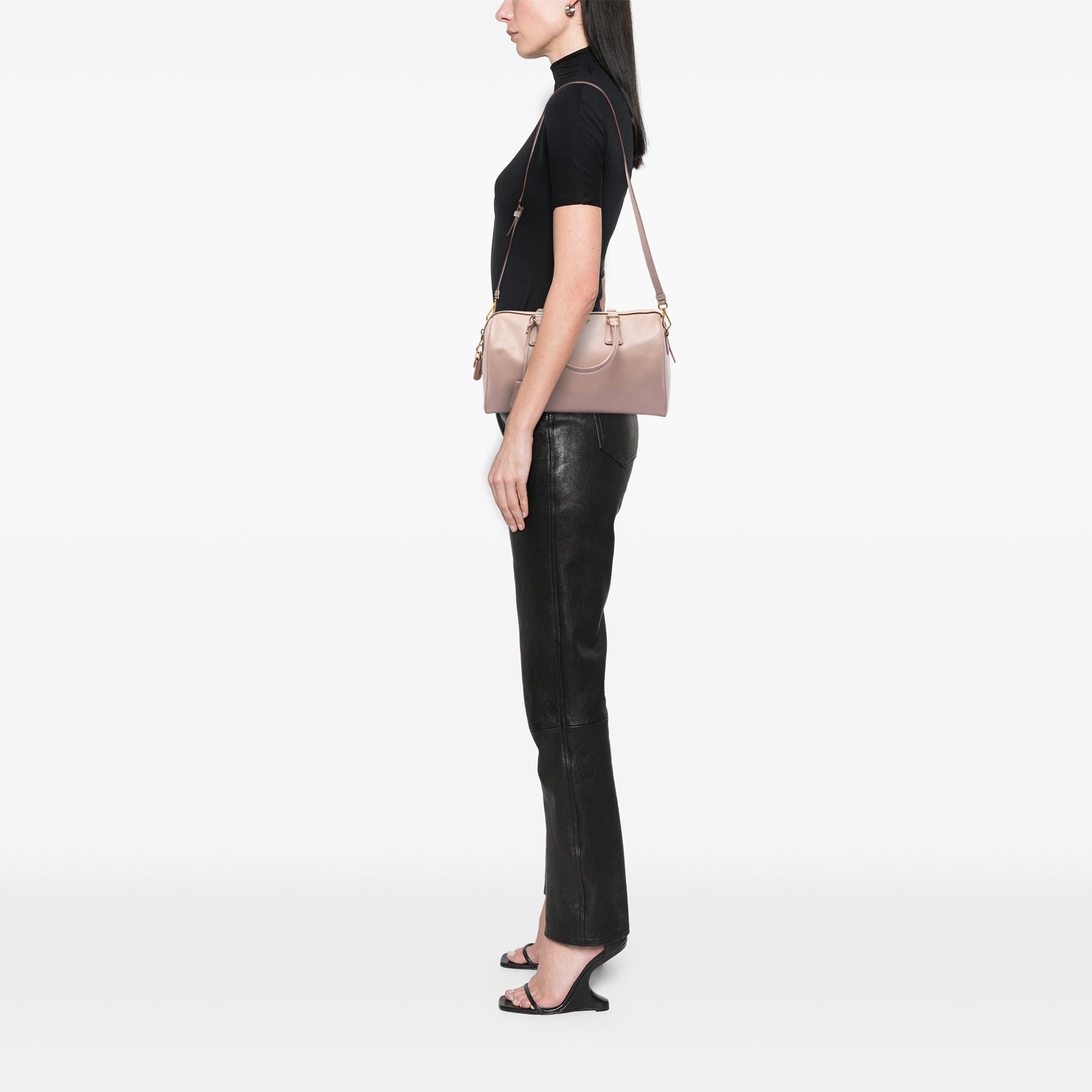 Prada Saffiano Lux Convertible Bowler Bag