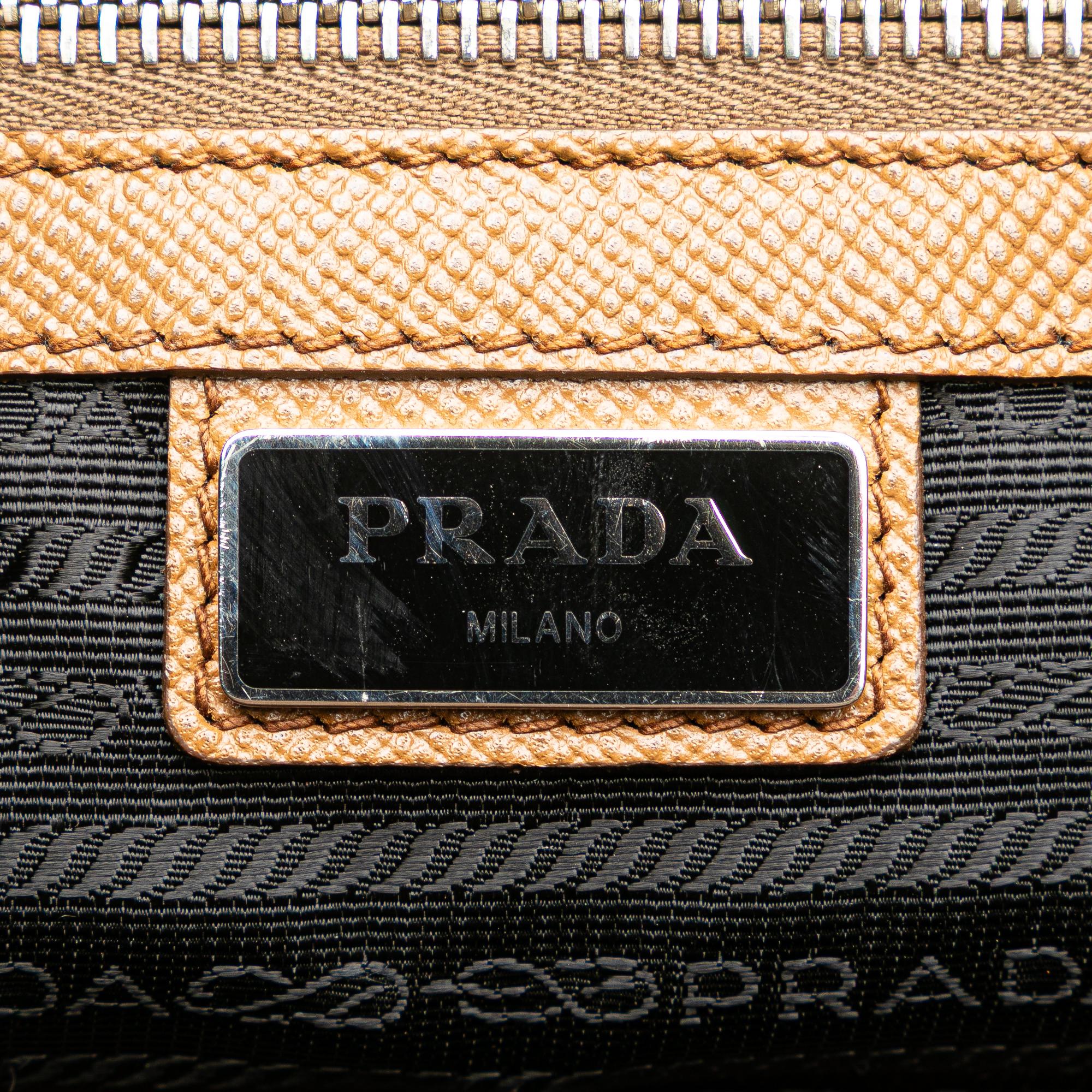 Prada Saffiano Lux Double Handle Shopping Tote