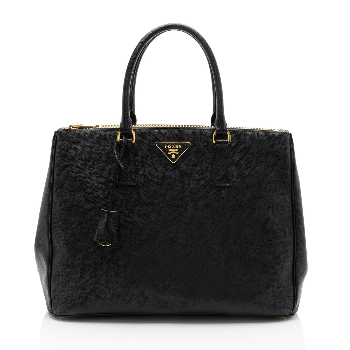 Prada Saffiano Lux Double Zip Large Tote