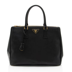 Prada Saffiano Lux Double Zip Large Tote