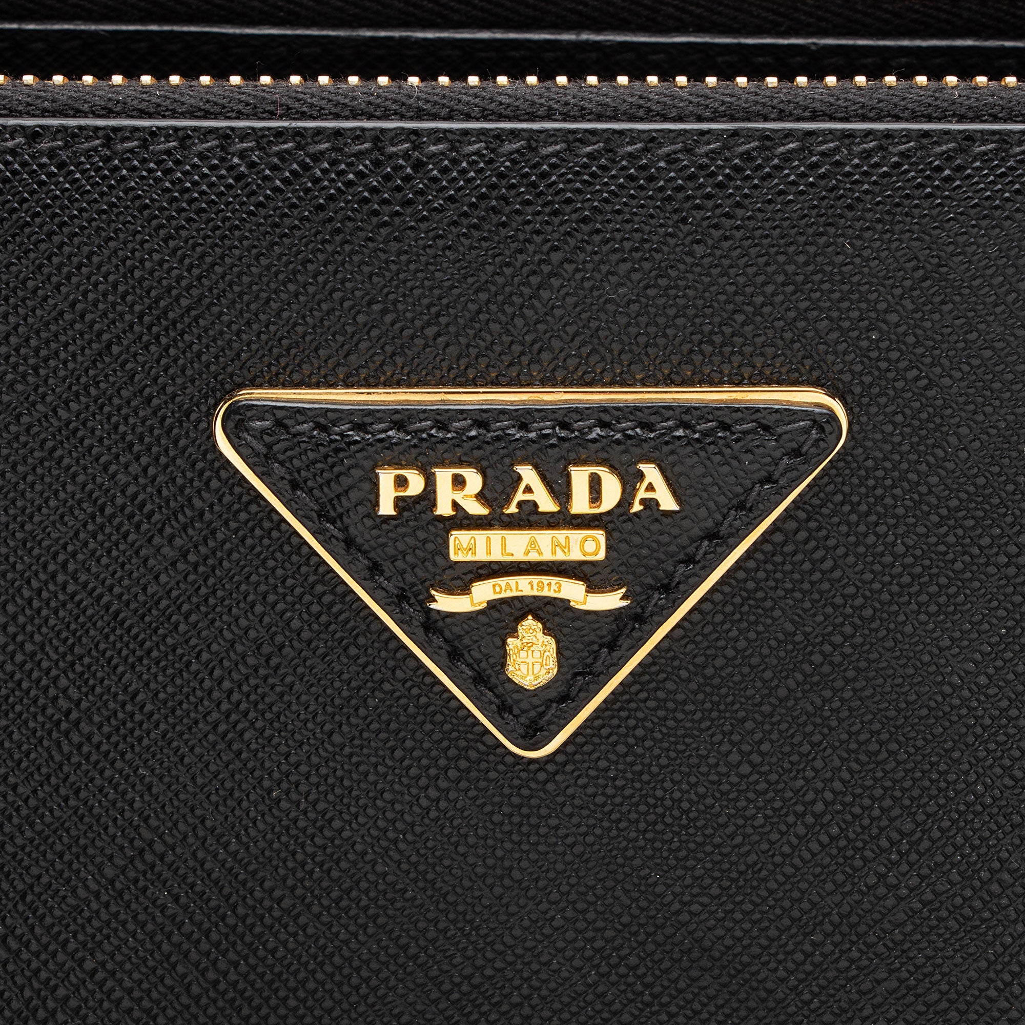 Prada Saffiano Lux Double Zip Large Tote