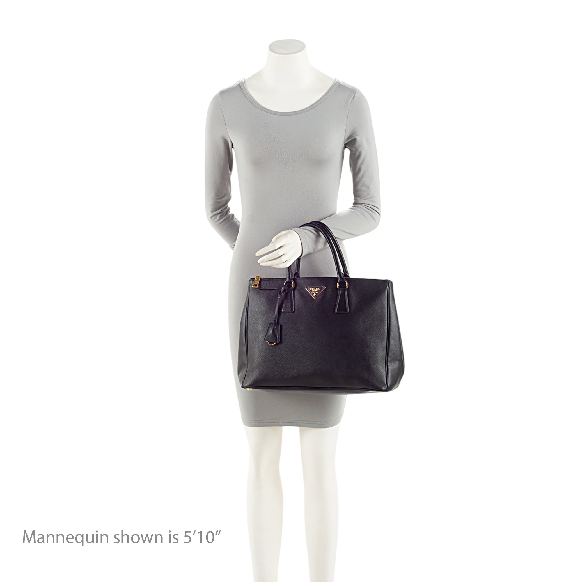 Prada Saffiano Lux Double Zip Large Tote