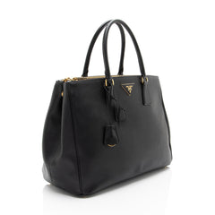 Prada Saffiano Lux Double Zip Large Tote