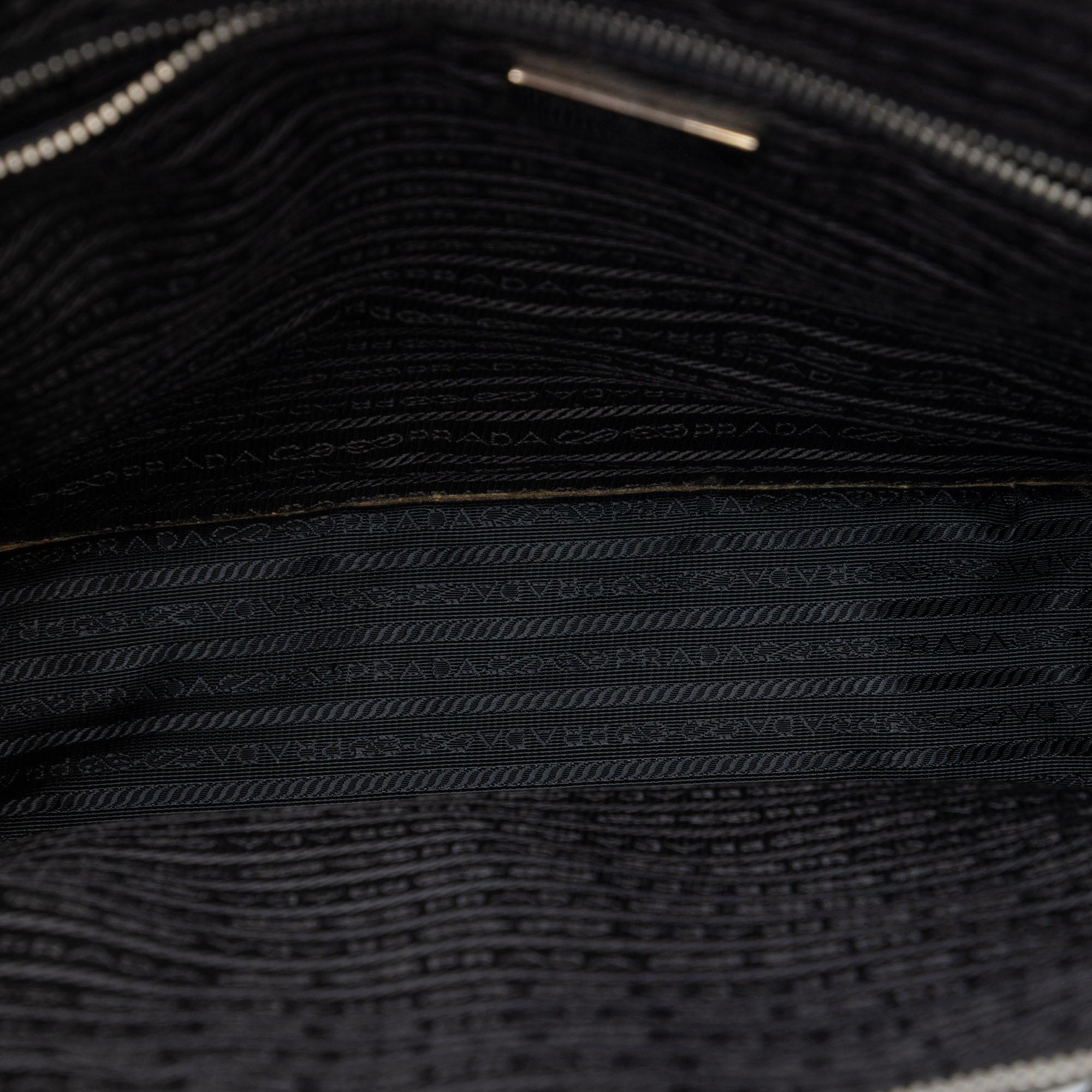 Prada Saffiano Lux Front Pocket Convertible Tote