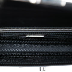 Prada Saffiano Lux Sound Lock Crossbody