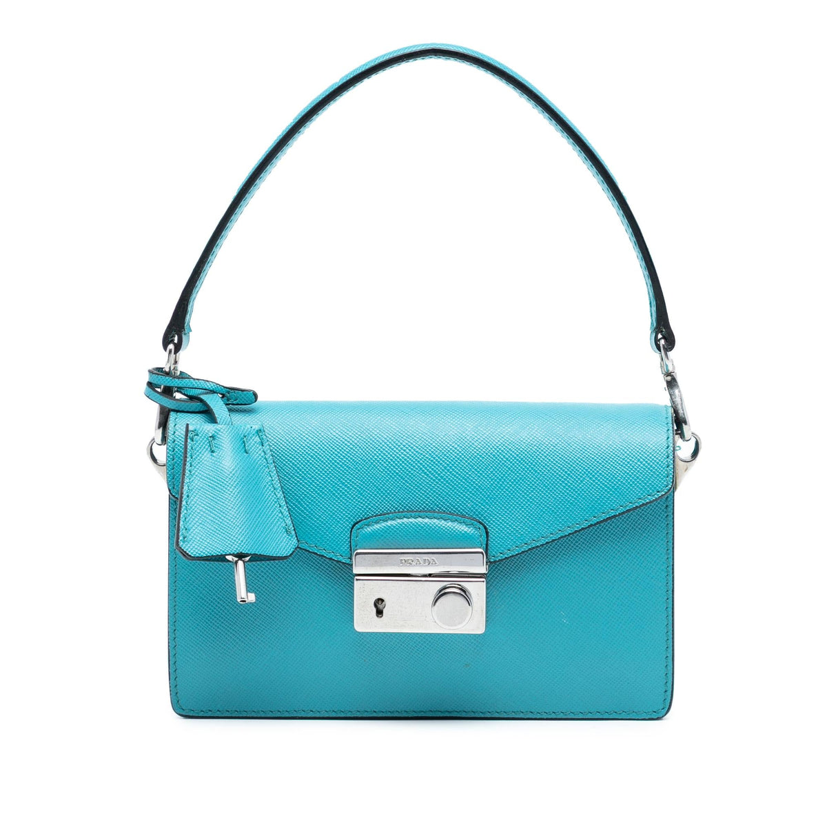 Prada Saffiano Lux Sound Lock Satchel