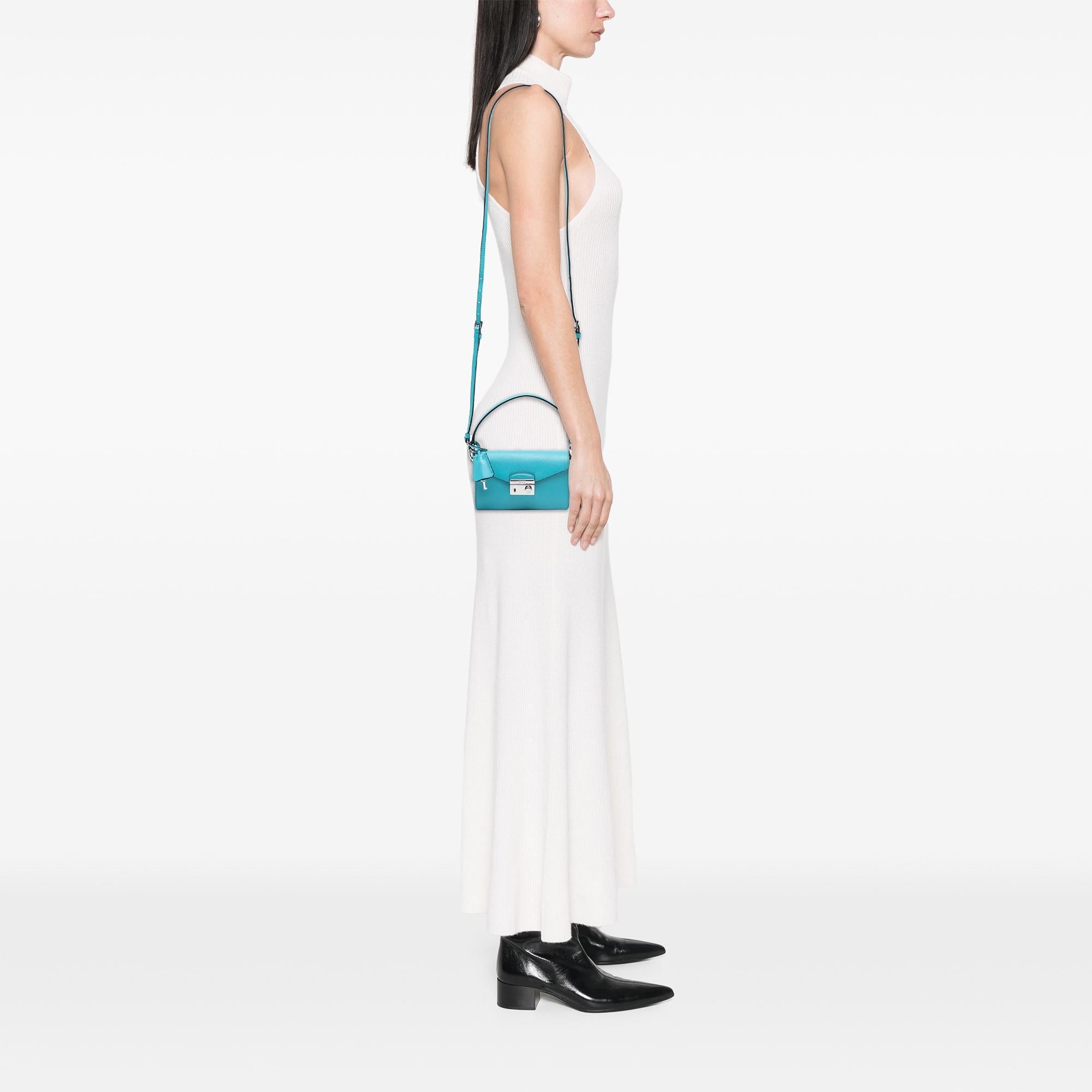 Prada Saffiano Lux Sound Lock Satchel