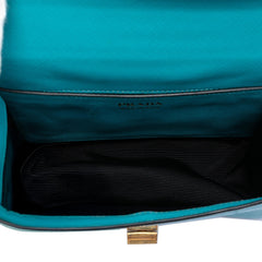 Prada Saffiano Lux Turnlock Chain Crossbody