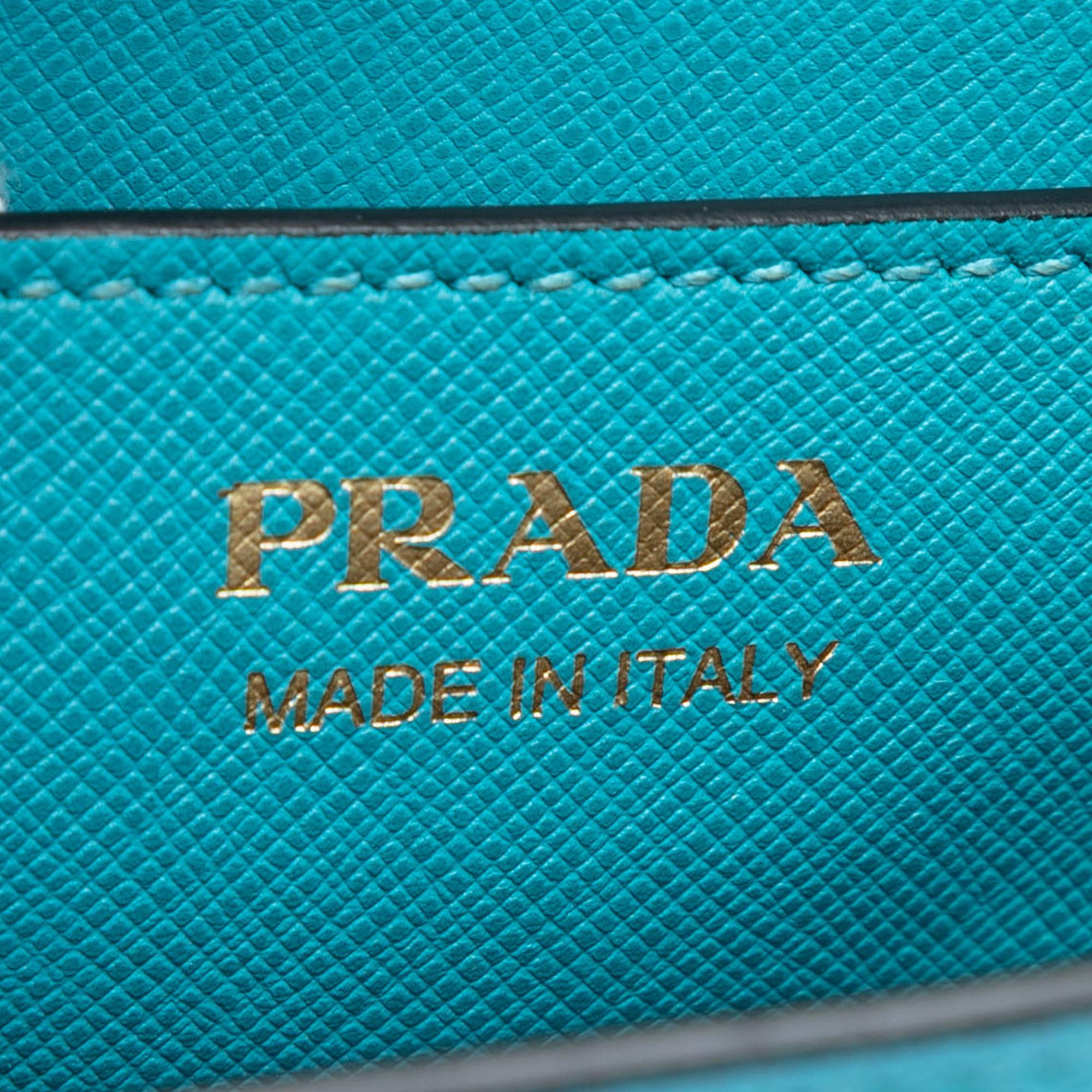 Prada Saffiano Lux Turnlock Chain Crossbody