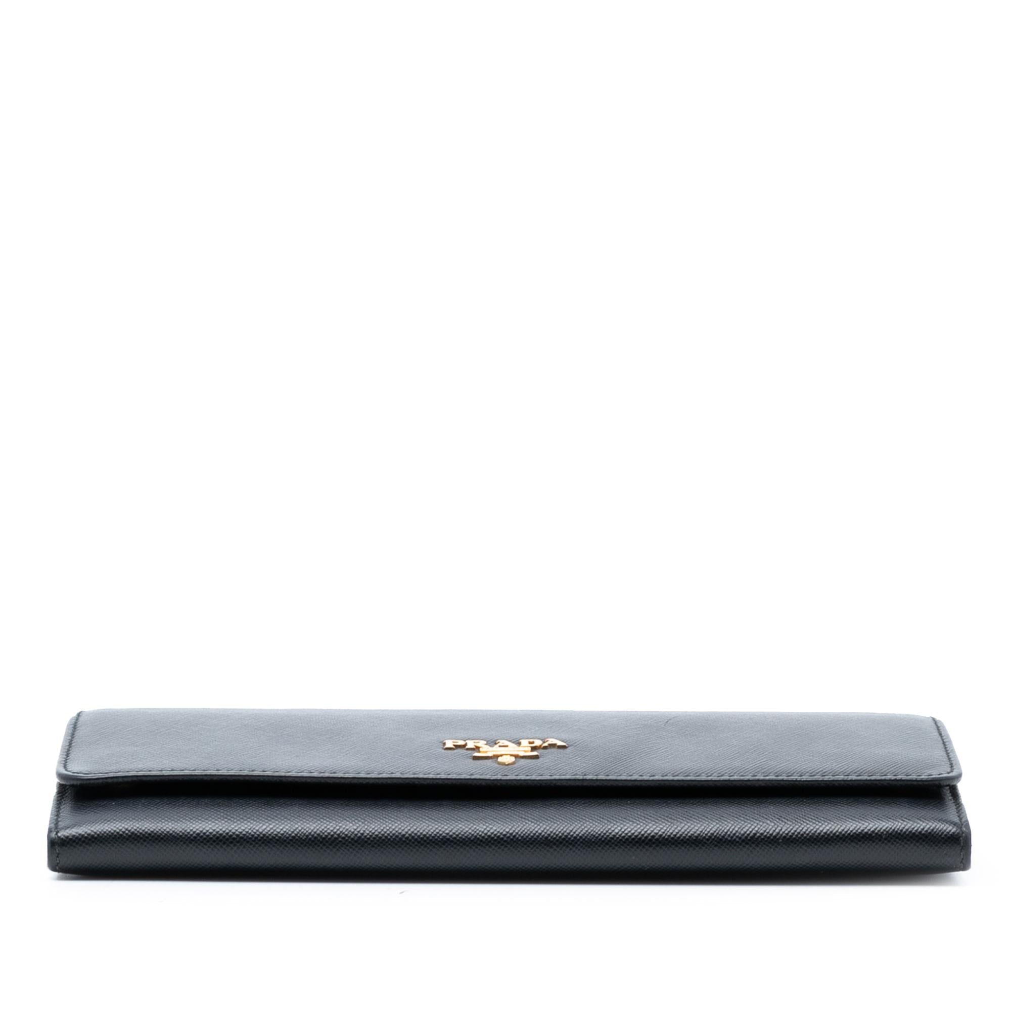 Prada Saffiano Lux Wallet On Chain
