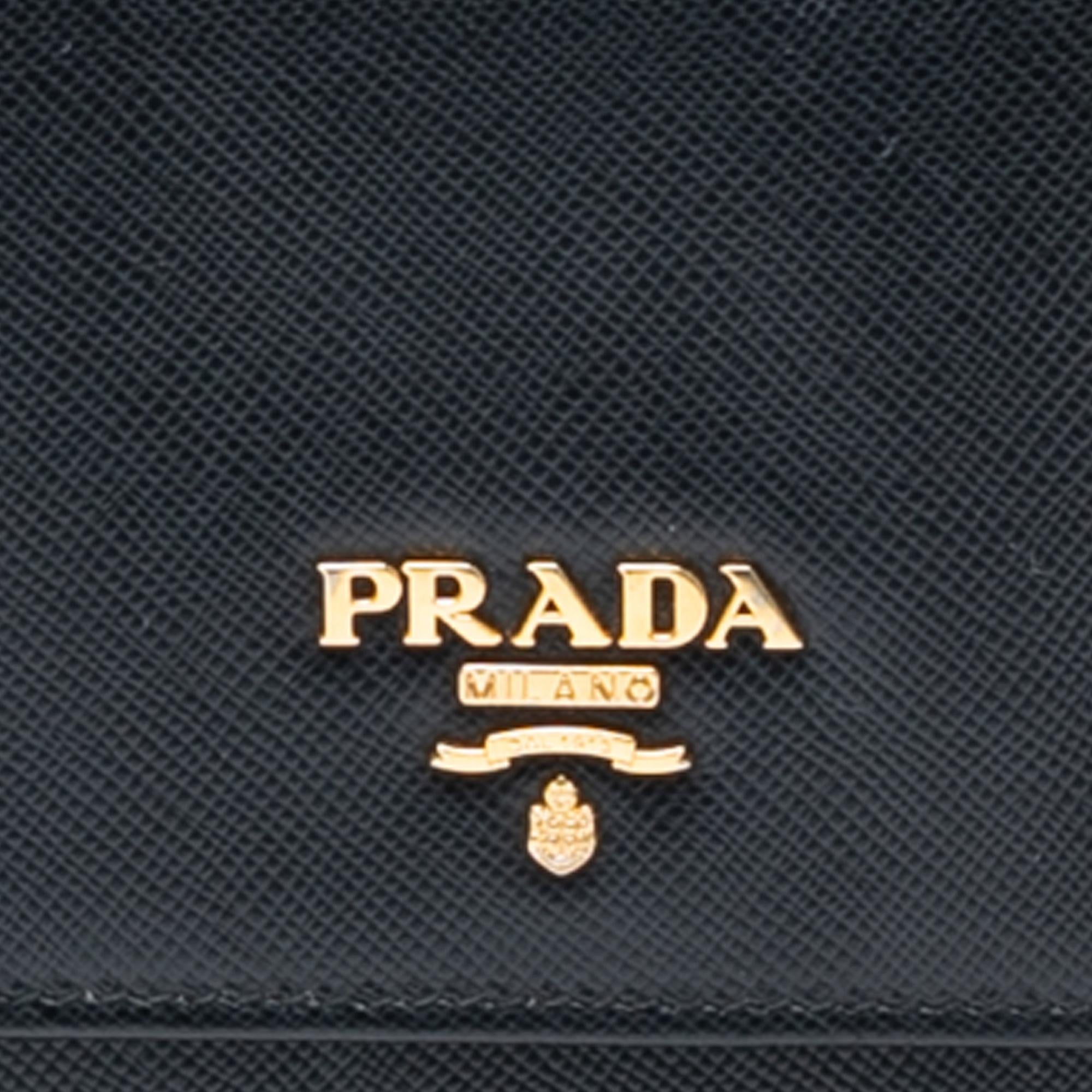 Prada Saffiano Lux Wallet On Chain