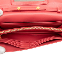 Prada Saffiano Lux Wallet On Chain
