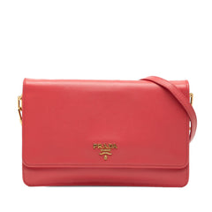 Prada Saffiano Lux Wallet On Chain