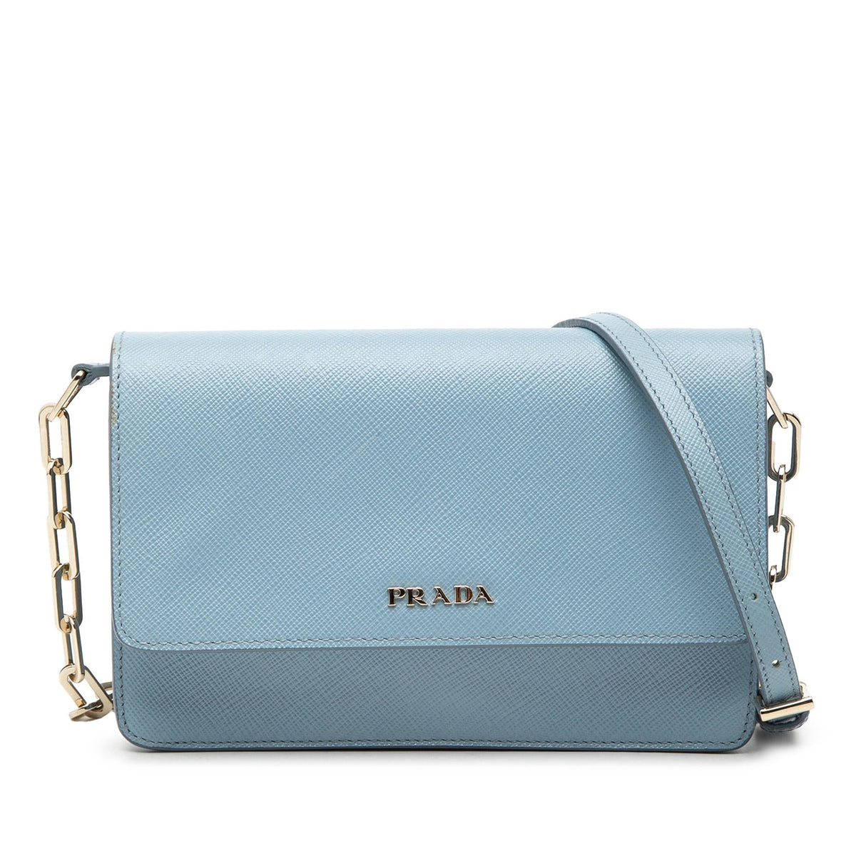 Prada Saffiano Lux Wallet On Chain