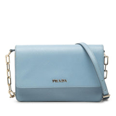 Prada Saffiano Lux Wallet On Chain