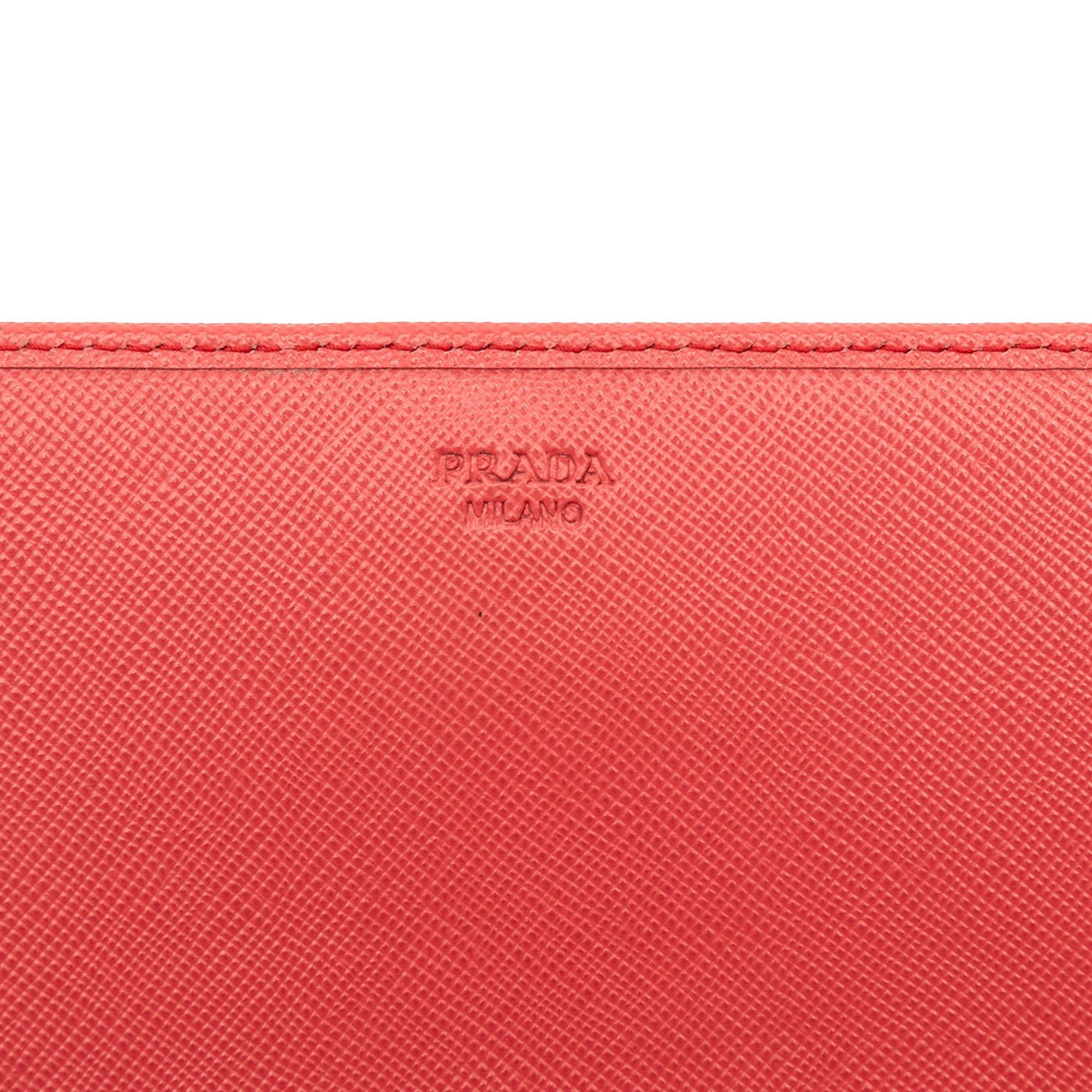 Prada Saffiano Lux Wallet On Chain