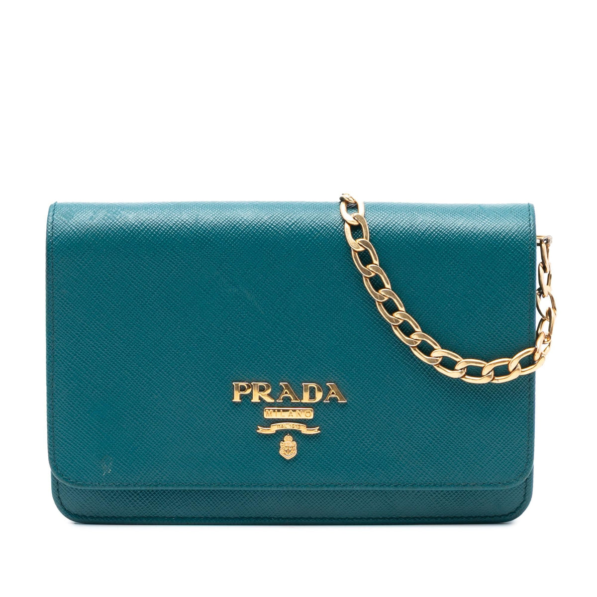 Prada Saffiano Lux Wallet on Chain