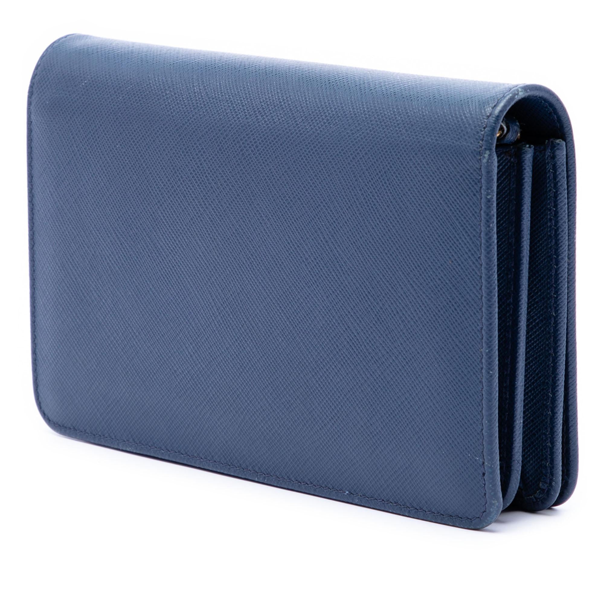 Prada Saffiano Lux Wallet on Chain