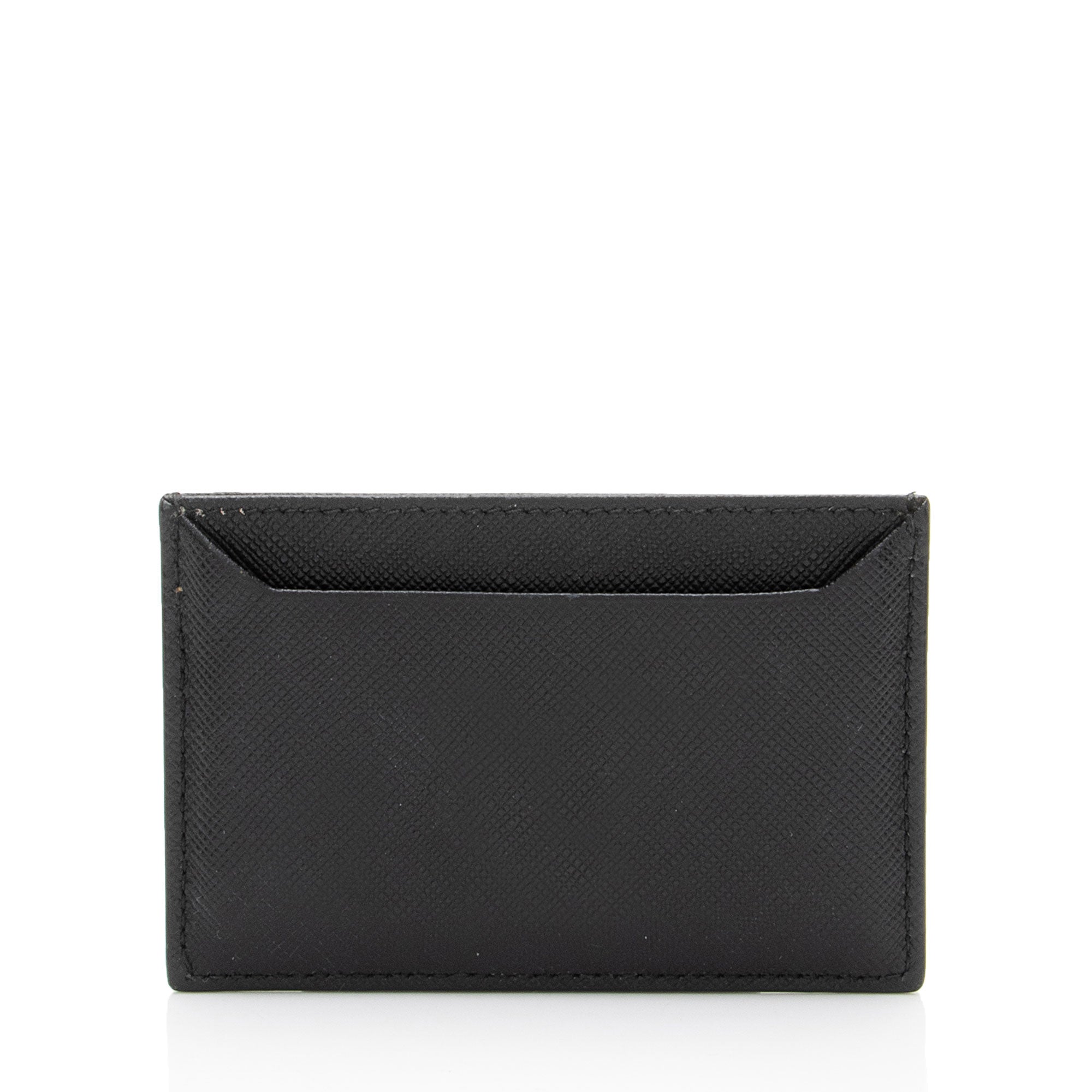 Prada Saffiano Metal Oro Card Case