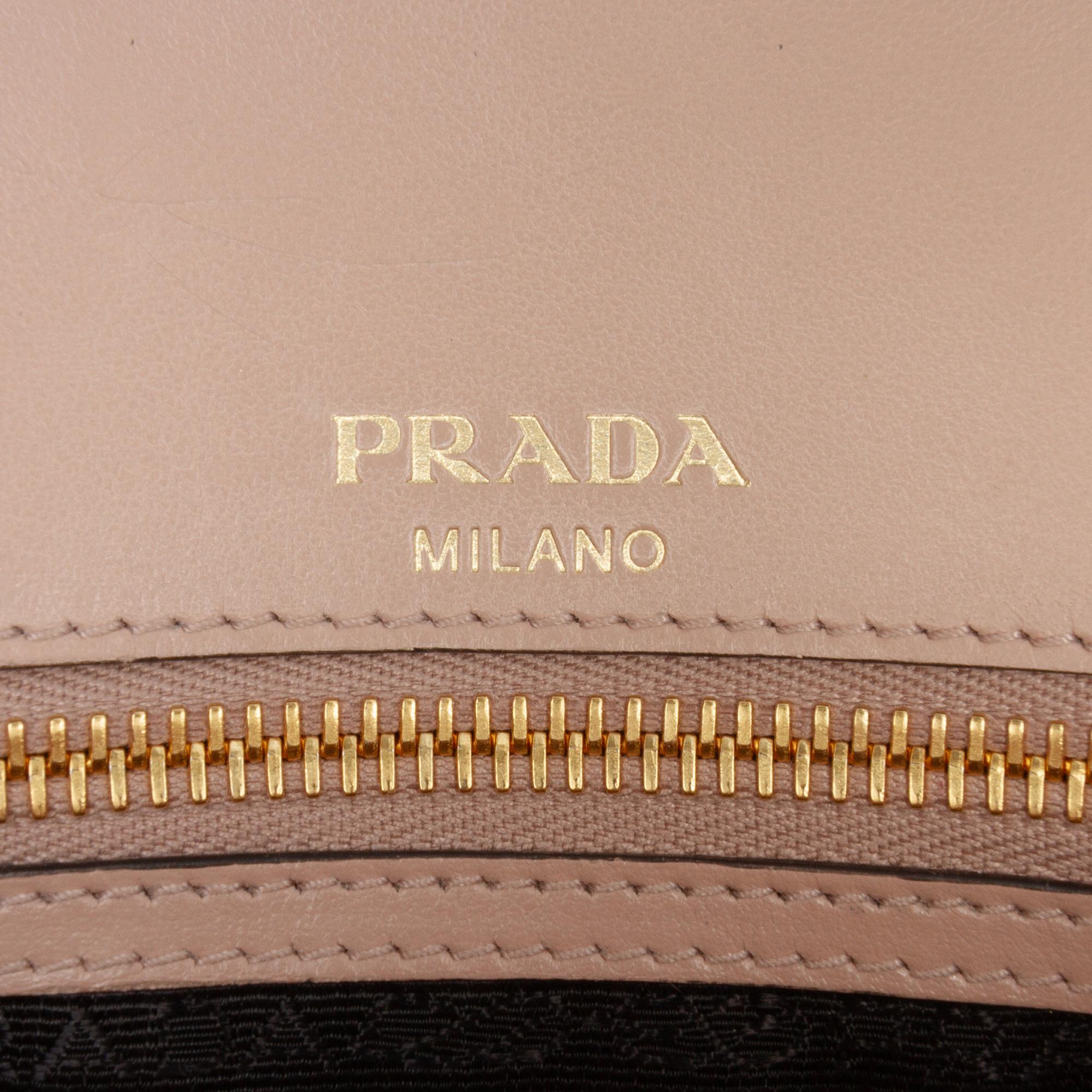 Prada Saffiano Pattina Chain Crossbody