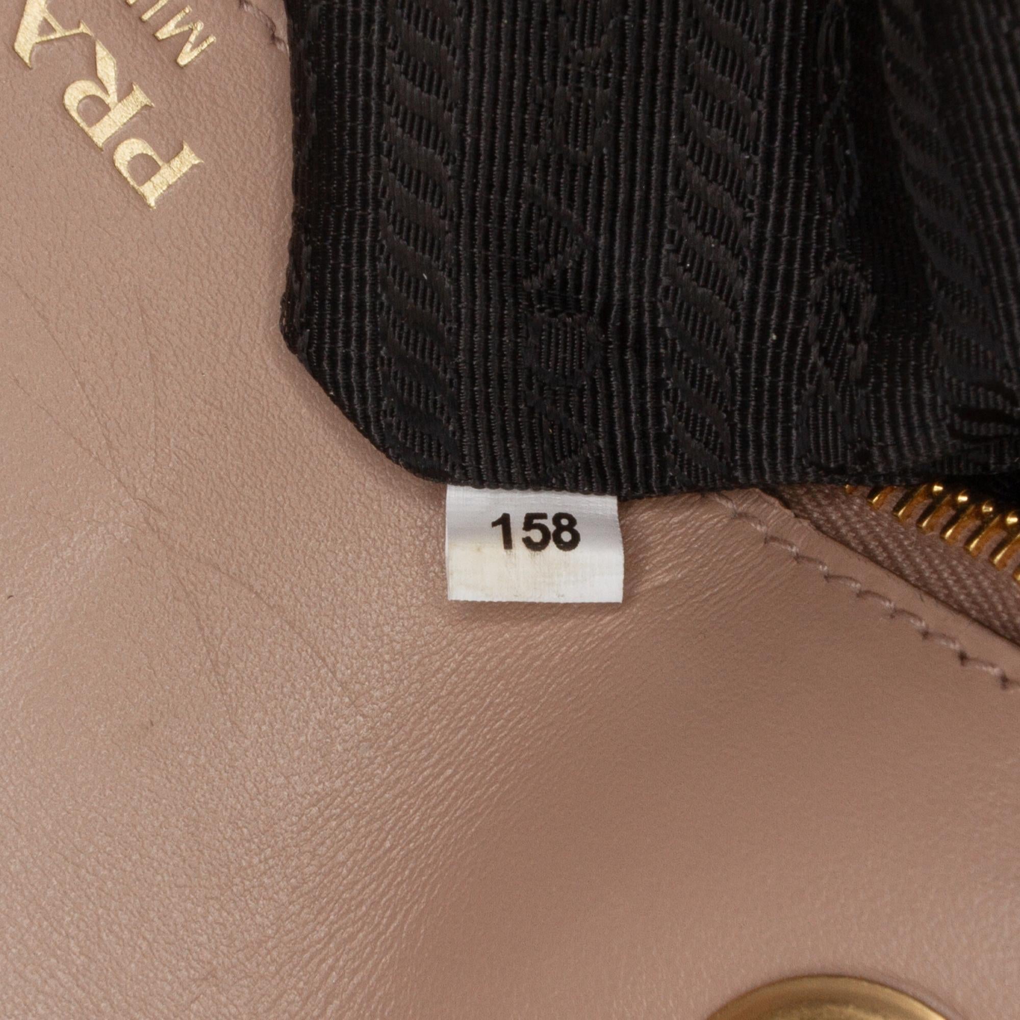Prada Saffiano Pattina Chain Crossbody
