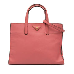Prada Saffiano Soft Triple Pocket Tote