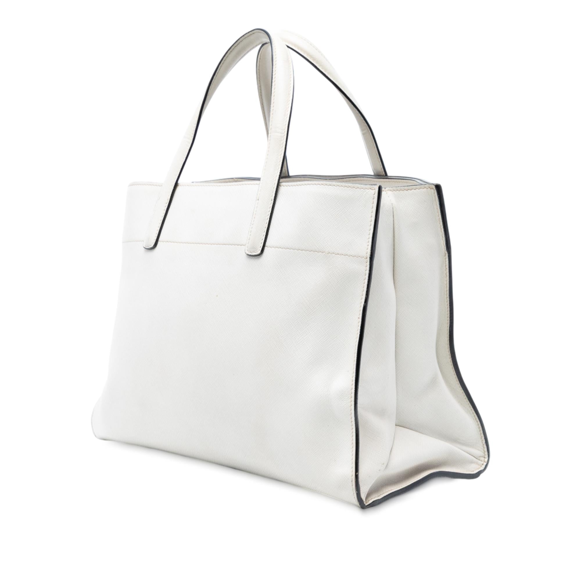 Prada Saffiano Soft Triple Pocket Tote