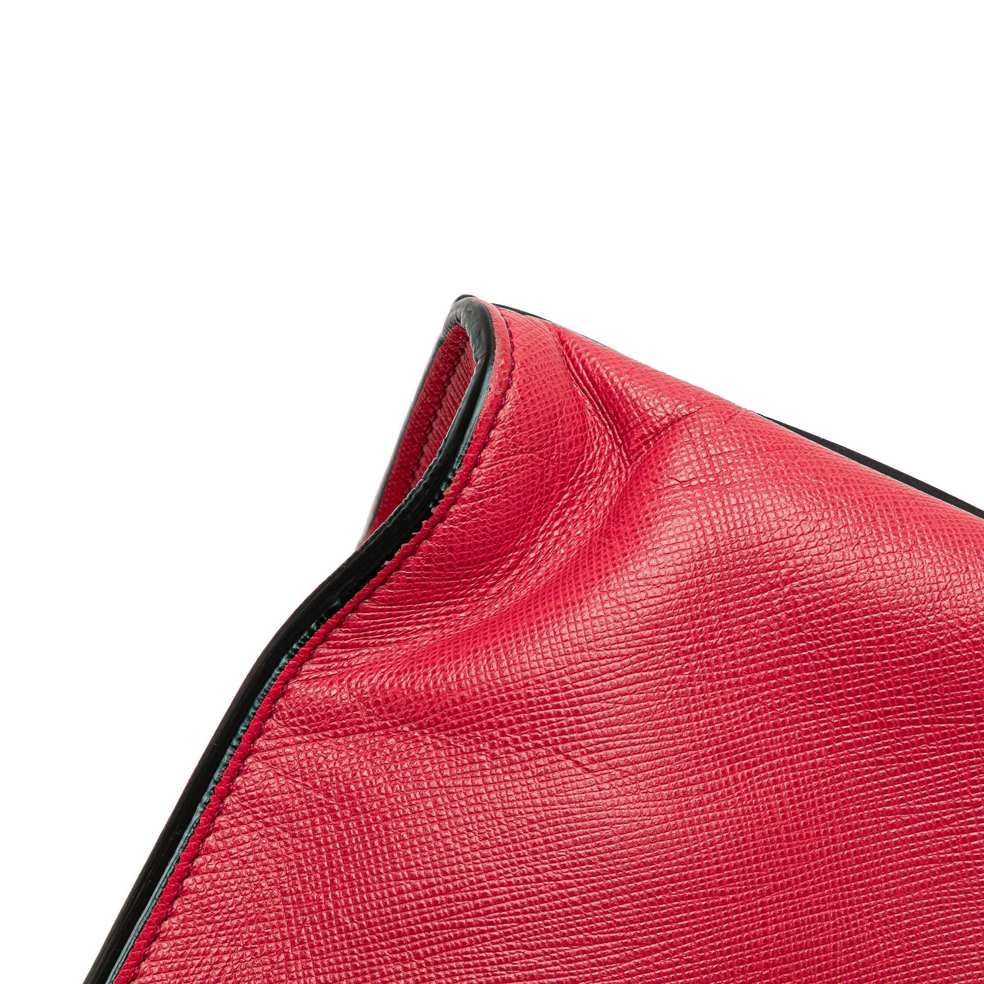 Prada Saffiano Soft Triple Pocket Tote