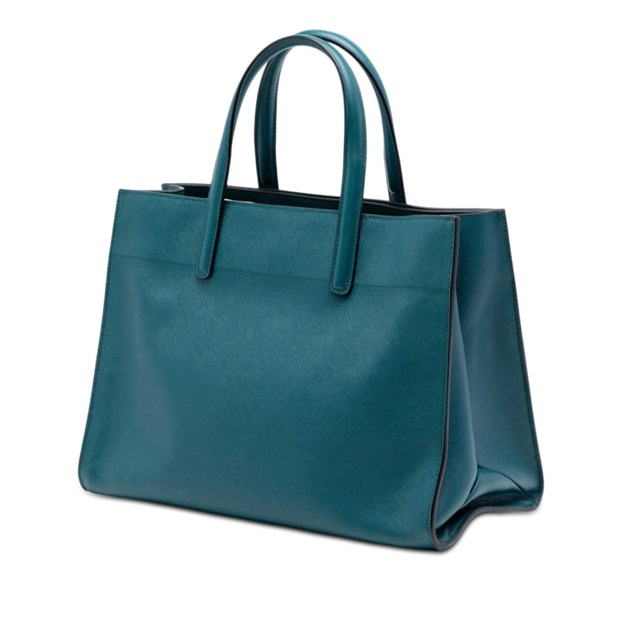 Prada Saffiano Soft Triple Pocket Tote