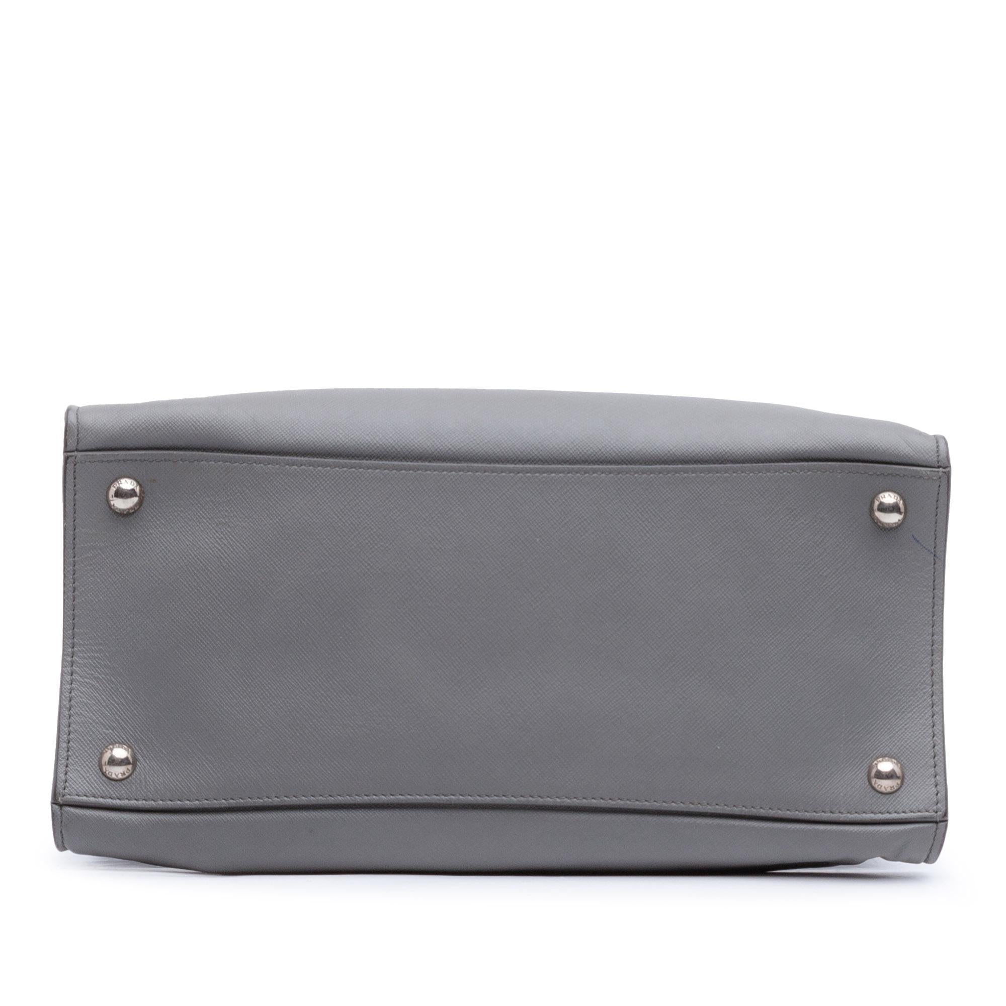 Prada Saffiano Soft Triple Pocket Tote