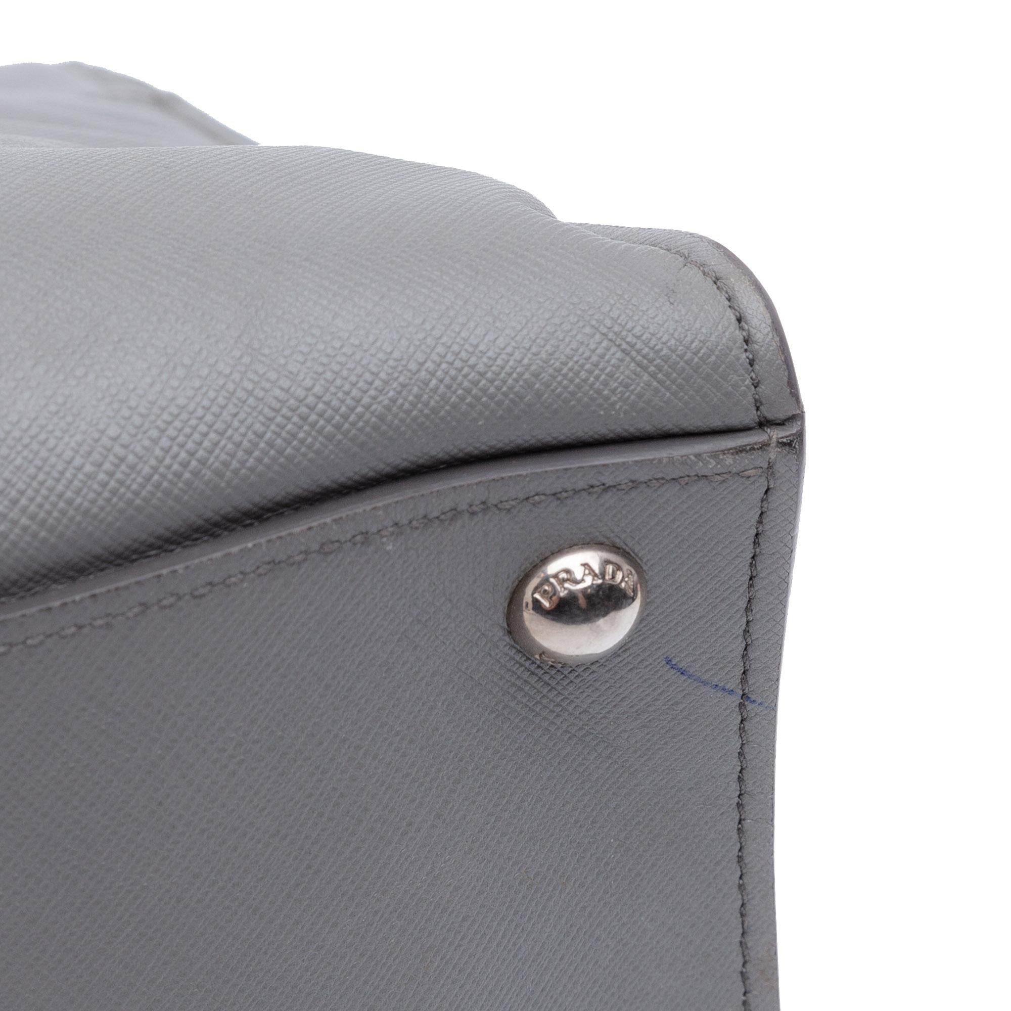 Prada Saffiano Soft Triple Pocket Tote